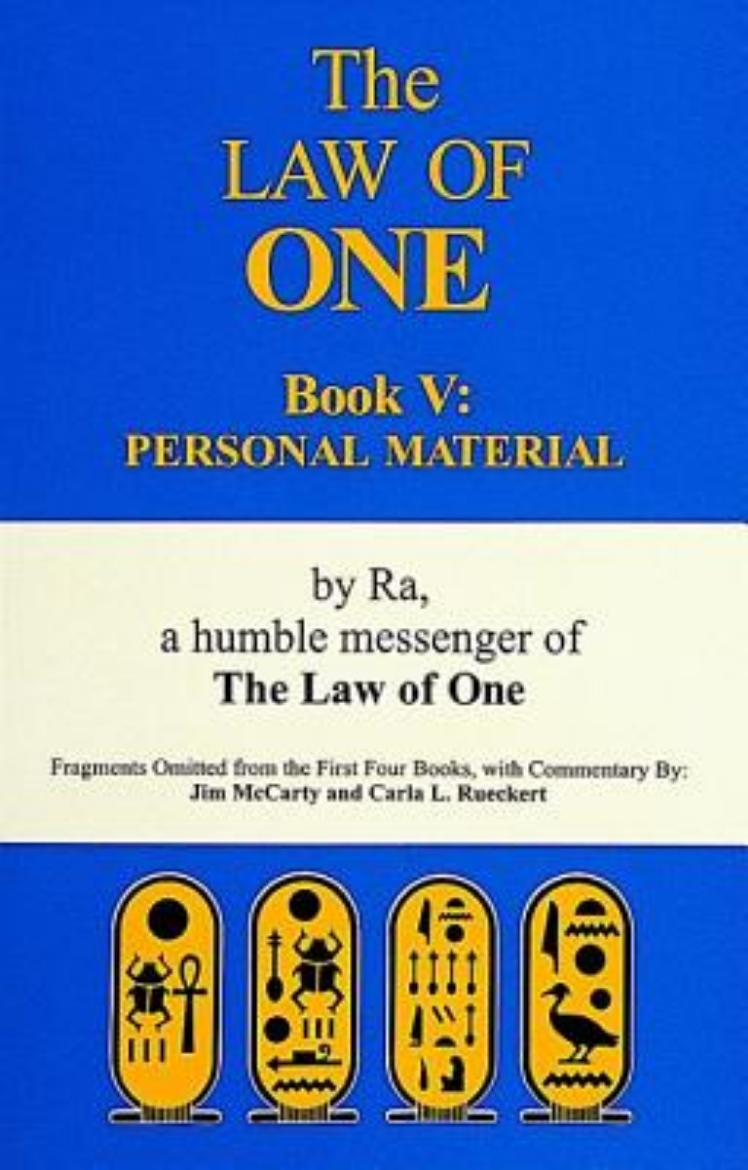 Picture of Law of one book v - personal material-fragments omitted from the first four