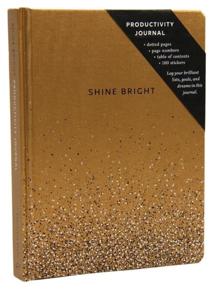 Picture of Shine Bright Productivity Journal, Gold