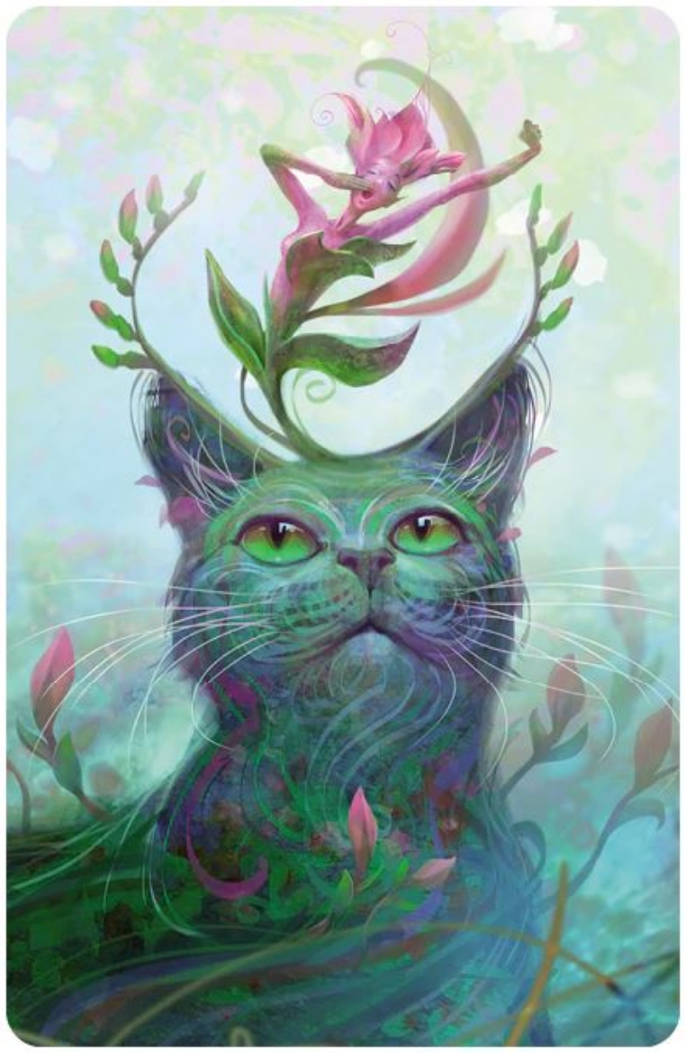 Picture of Spring (Fantasy Cats) Magnet