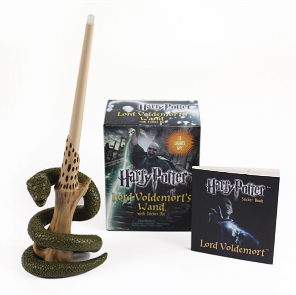 Picture of Harry potter voldemorts wand with sticker kit - lights up!
