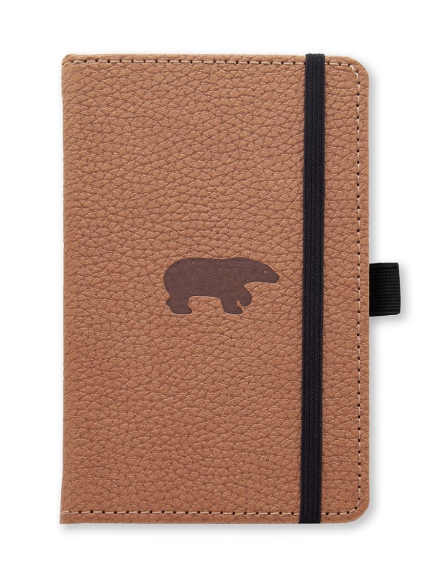 Picture of Dingbats* Wildlife A6 Pocket Brown Bear Notebook - Plain