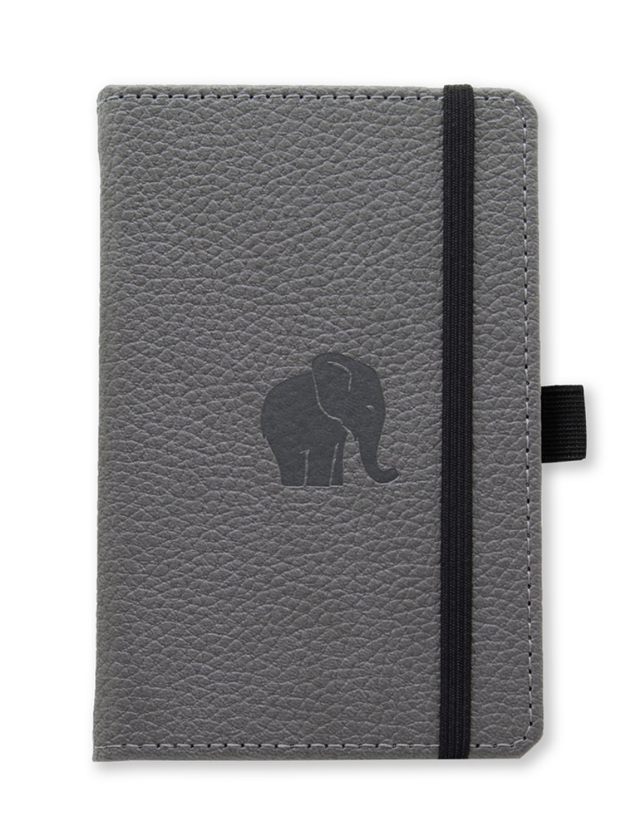 Picture of Dingbats* Wildlife A6 Pocket Dotted - Grey Elephant Notebook