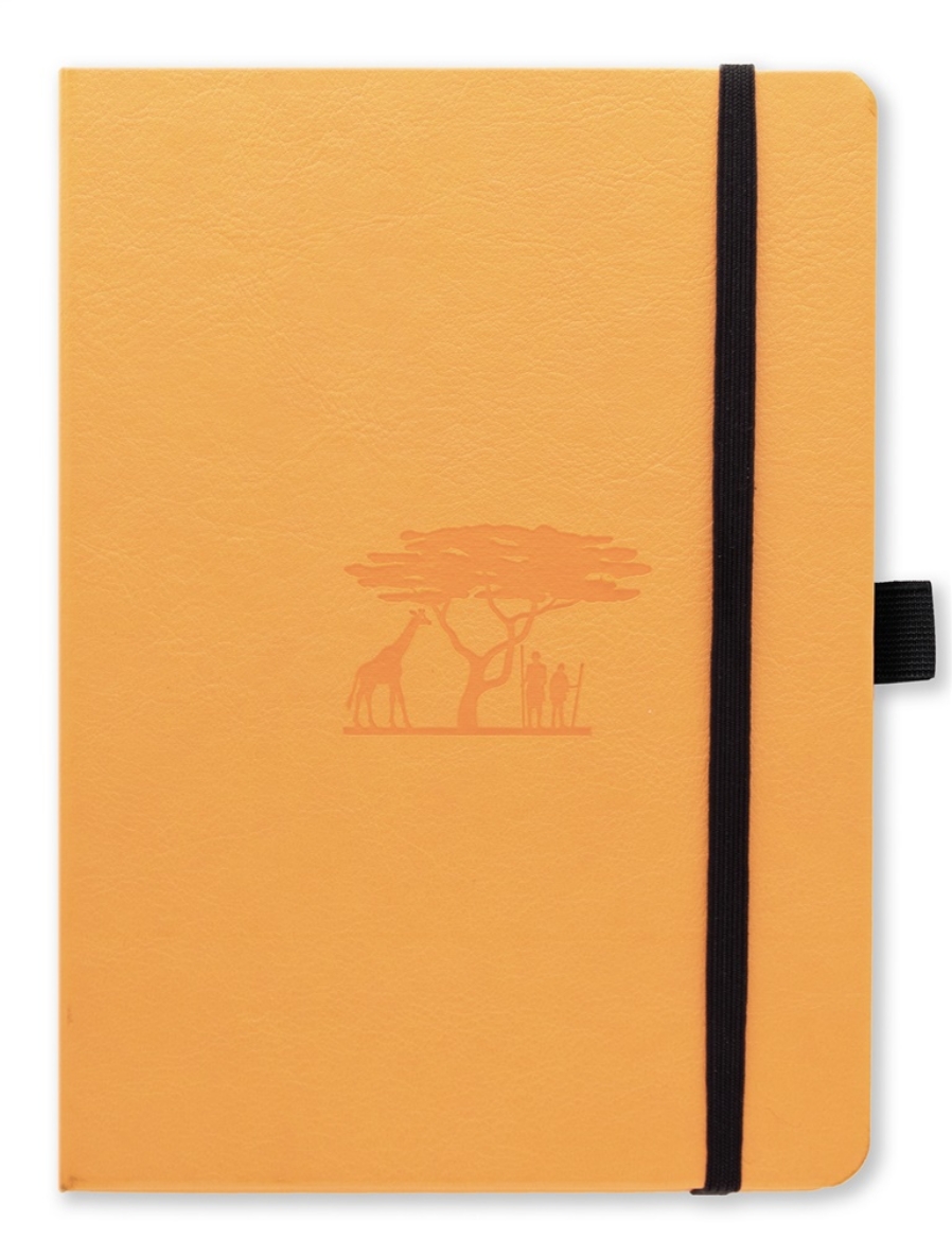 Picture of Dingbats* Earth A5+ Dotted - Tangerine Serengeti Notebook