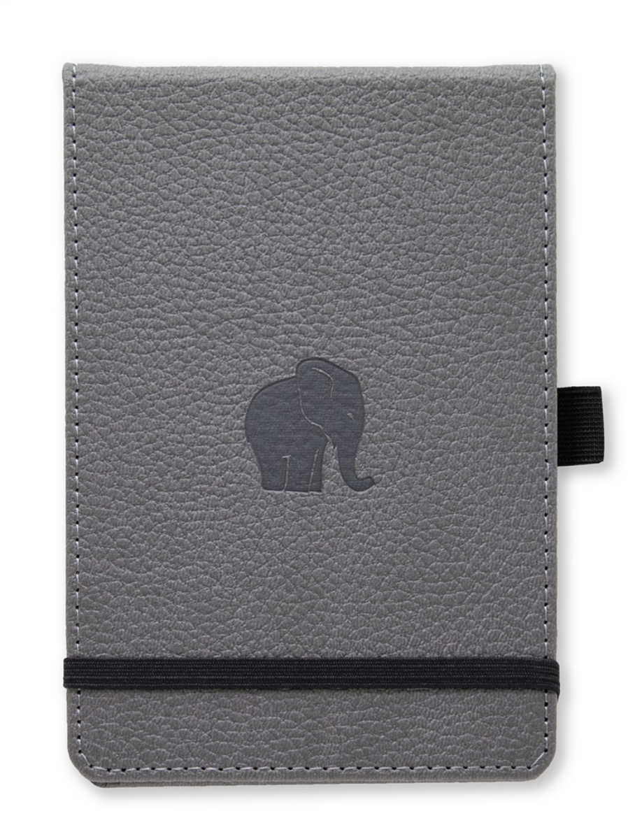 Picture of Dingbats* Wildlife A6+ Reporter Dot - Grey Elephant Notebook