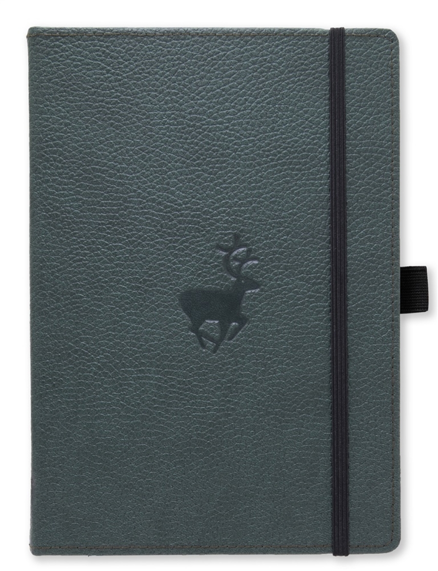 Picture of Dingbats* Wildlife A5+ Dotted - Green Deer Notebook