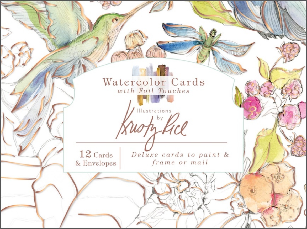 Picture of Watercolor Cards With Foil Touches