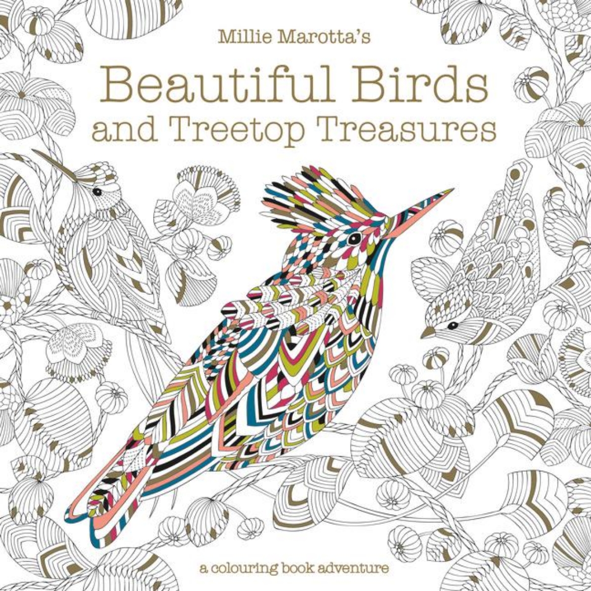 Picture of Millie marottas beautiful birds and treetop treasures - a colouring book ad