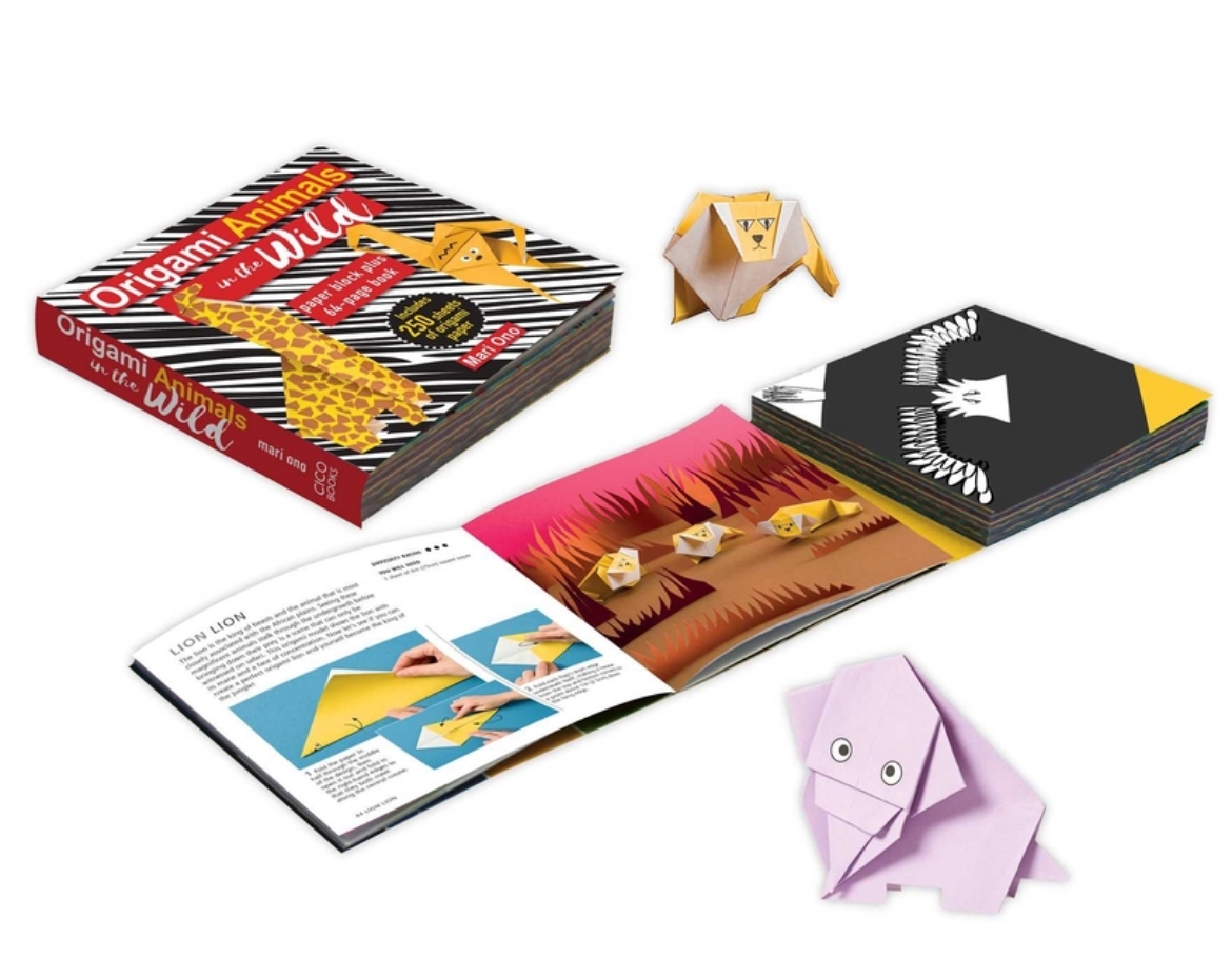 Picture of Origami Animals in the Wild: Paper block plus 64-page book