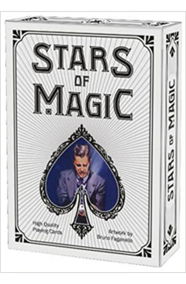 Picture of STARS OF MAGIC PLAYING CARDS - WHITE PC54