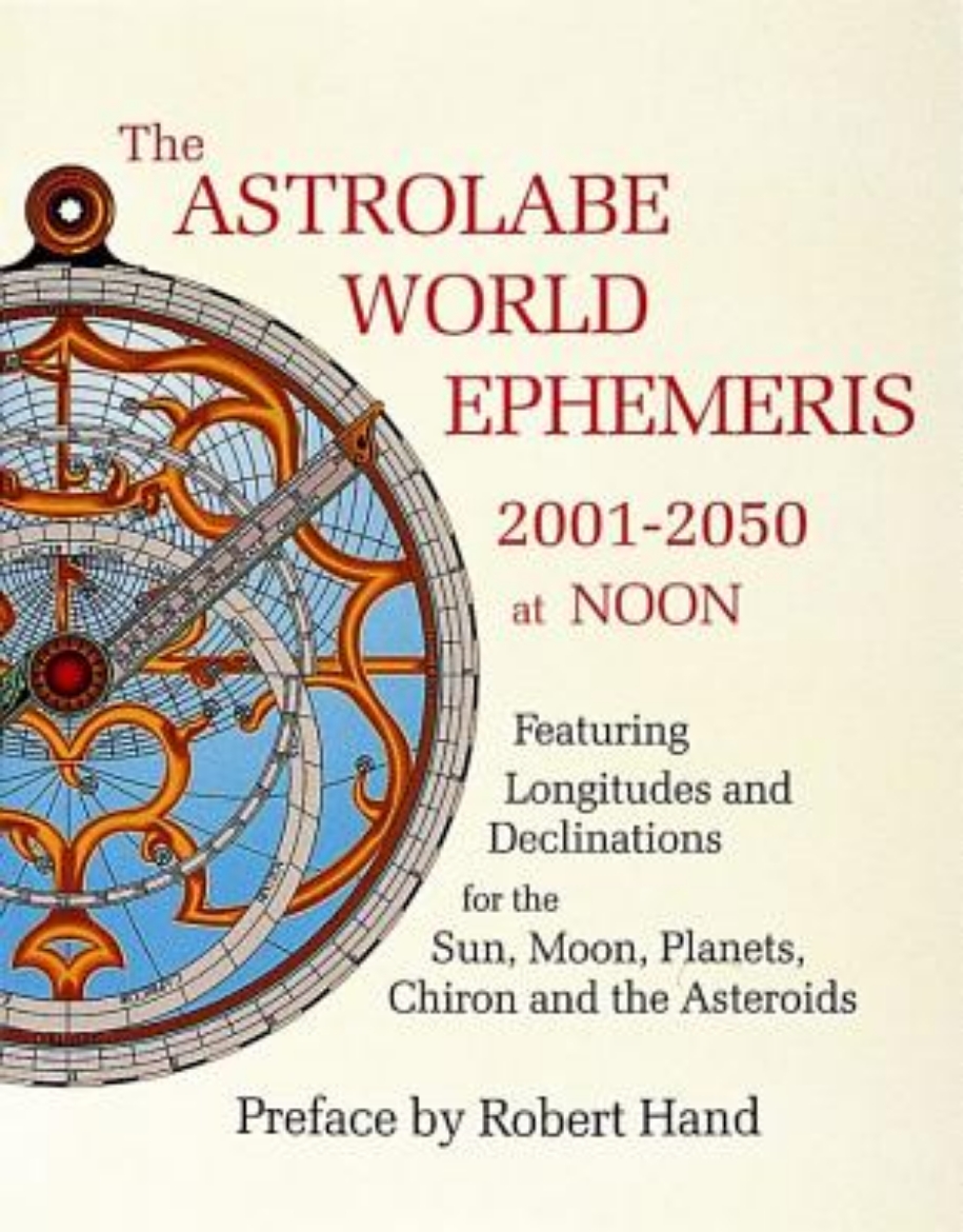 Picture of Astrolabe World Ephemeris--2001-2050 At Noon (W/Charts For E