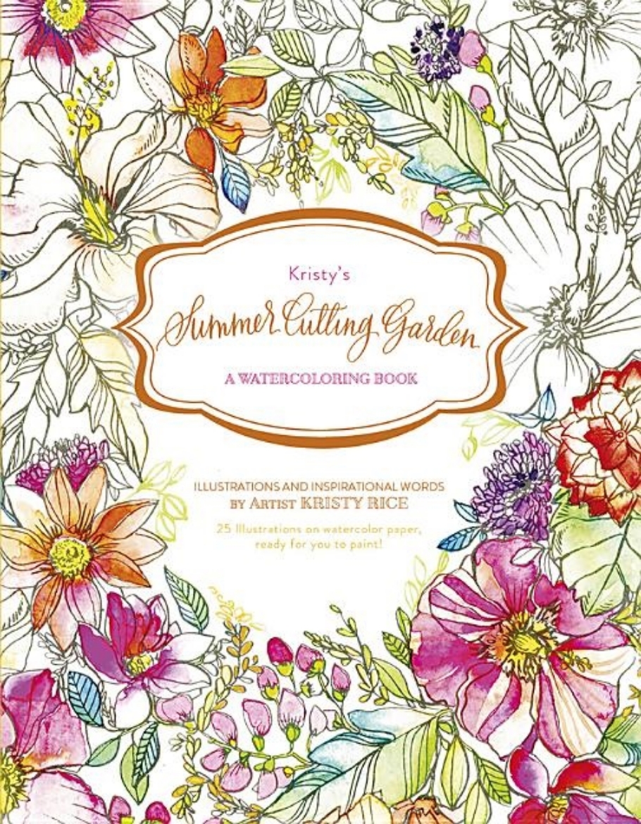 Picture of Kristys summer cutting garden - a watercoloring book