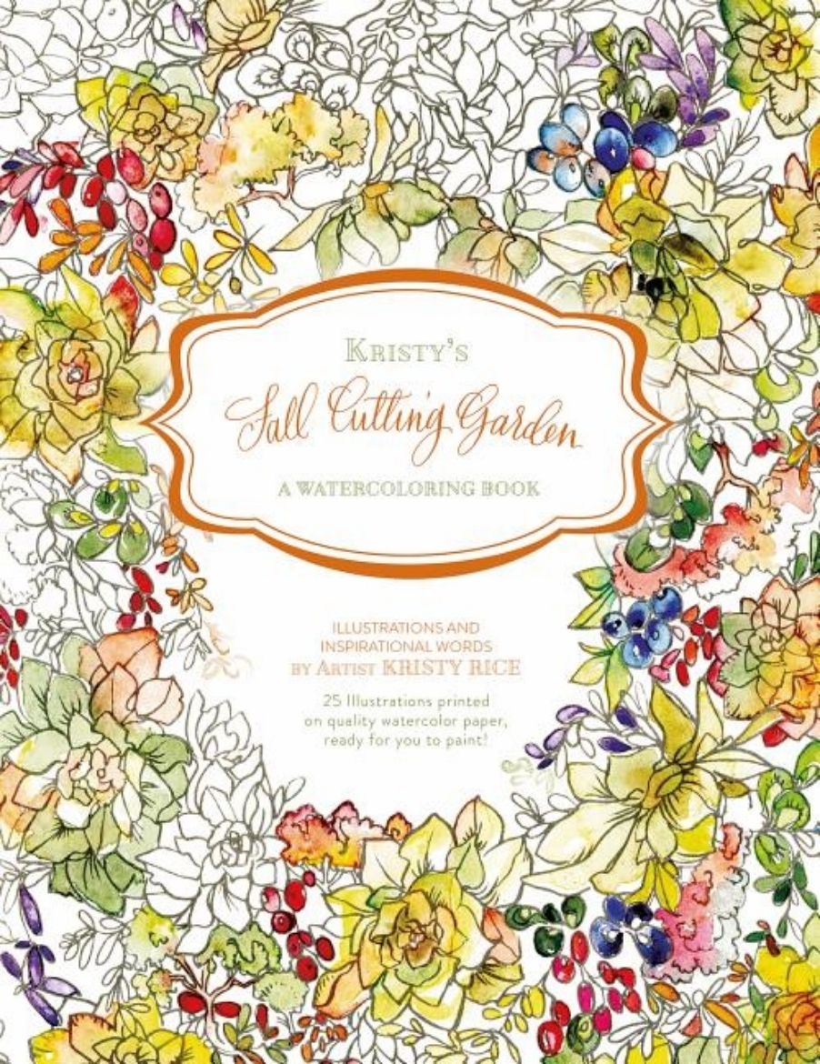 Picture of Kristys fall cutting garden - a watercoloring book