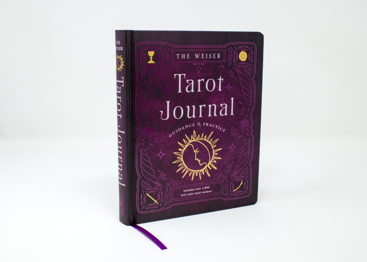 Picture of Weiser Tarot Journal: Guidance and Practice (includes over 1900 Tarot stickers, layflat binding)