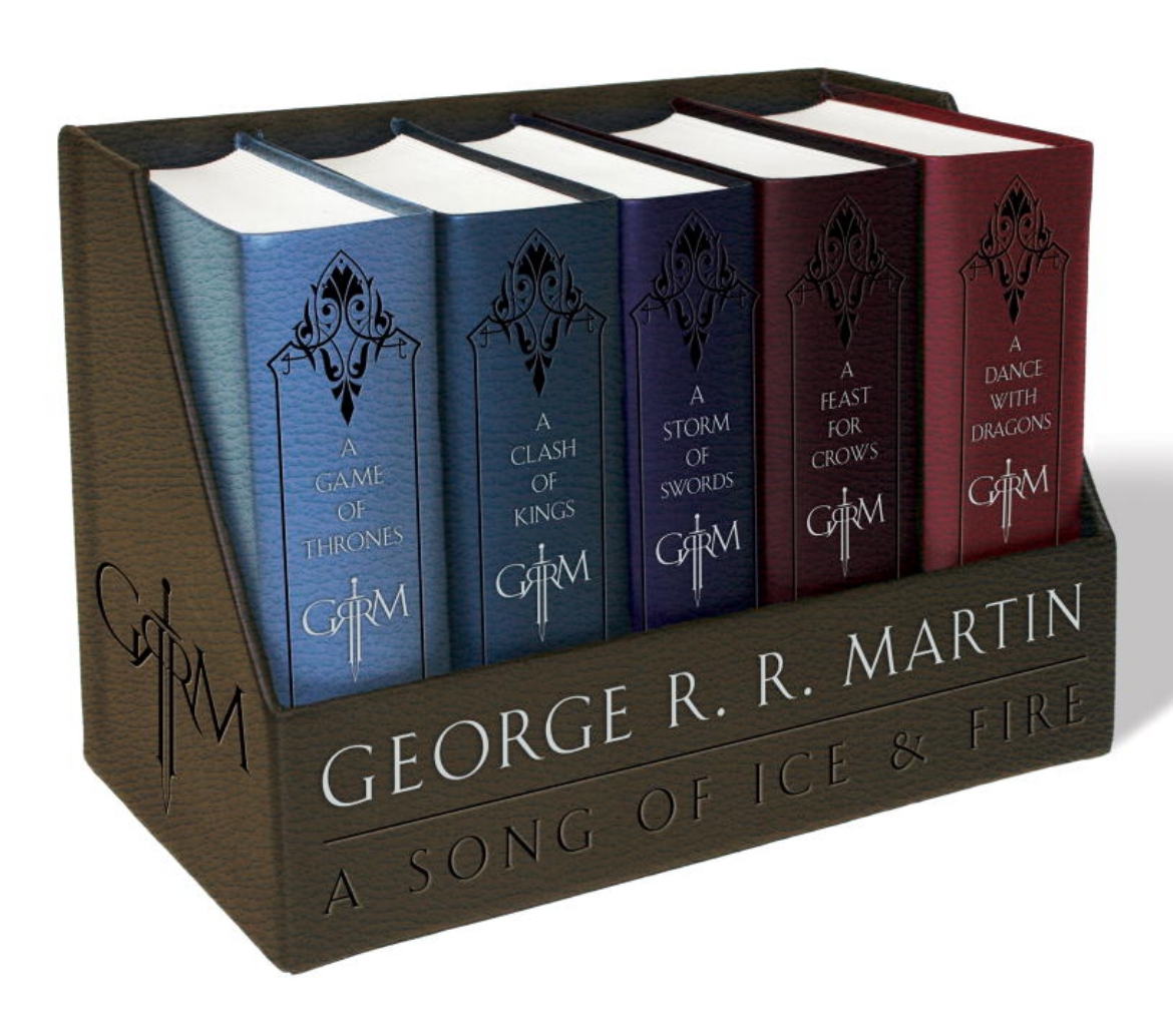 Picture of George r. r. martins a game of thrones leather-cloth boxed set (song of ice