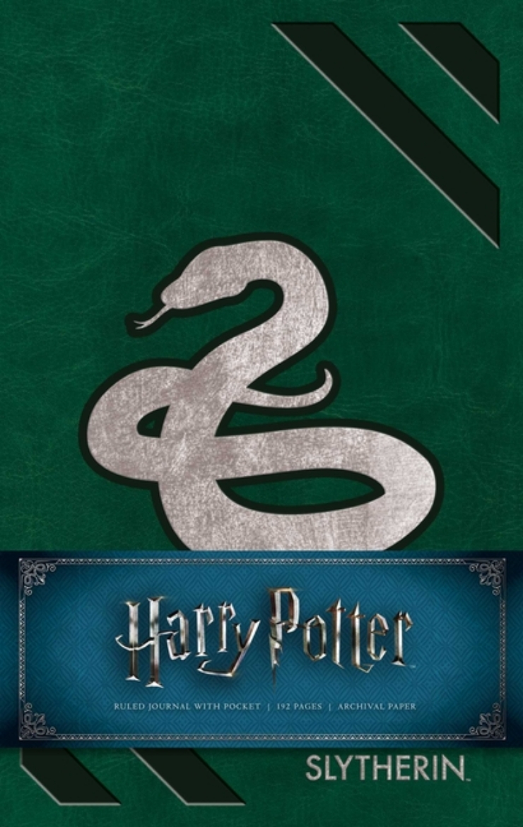 Picture of Harry potter slytherin hardcover ruled journal - redesign