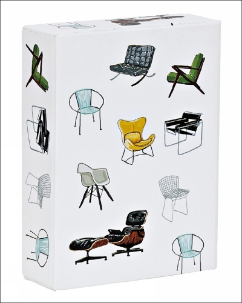 Picture of Mid-Century Modern Chairs Playing Cards