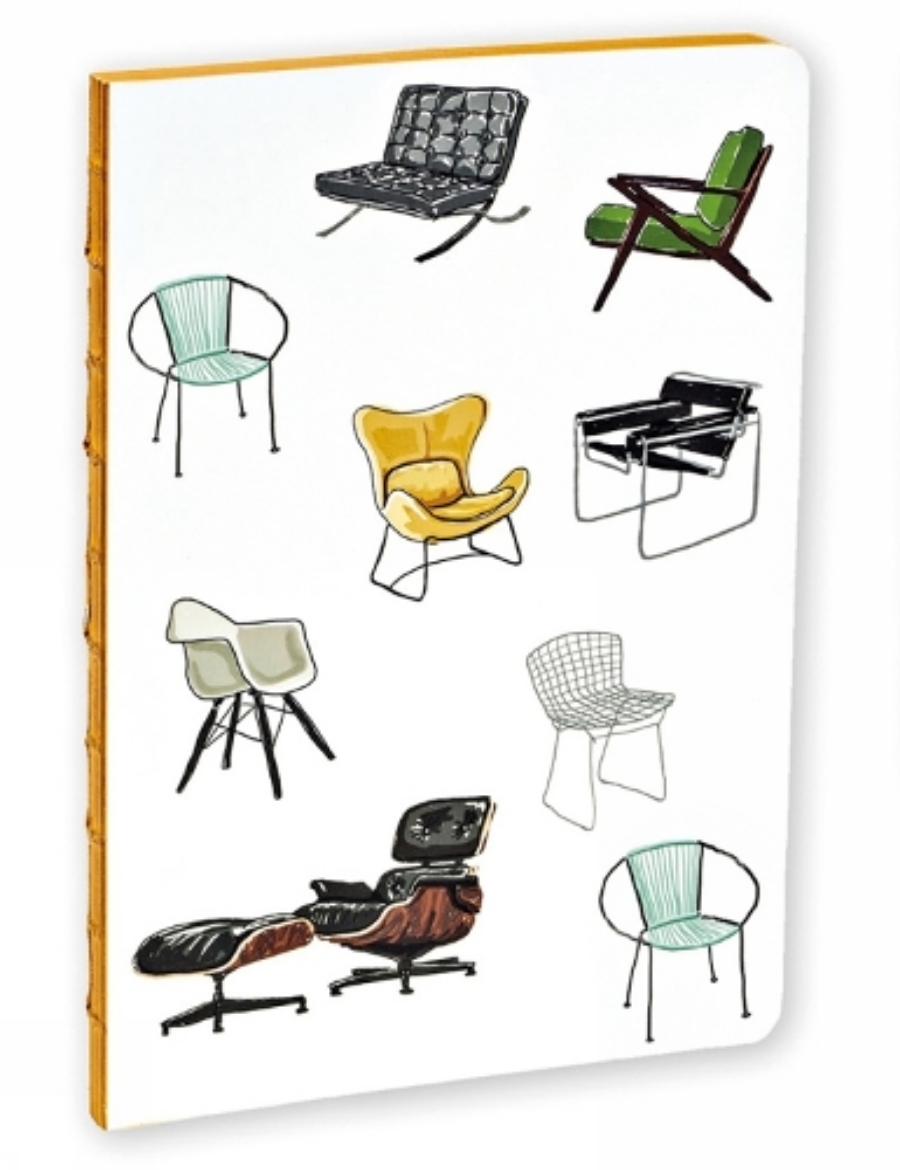 Picture of Mid-Century Modern Chairs A5 Notebook