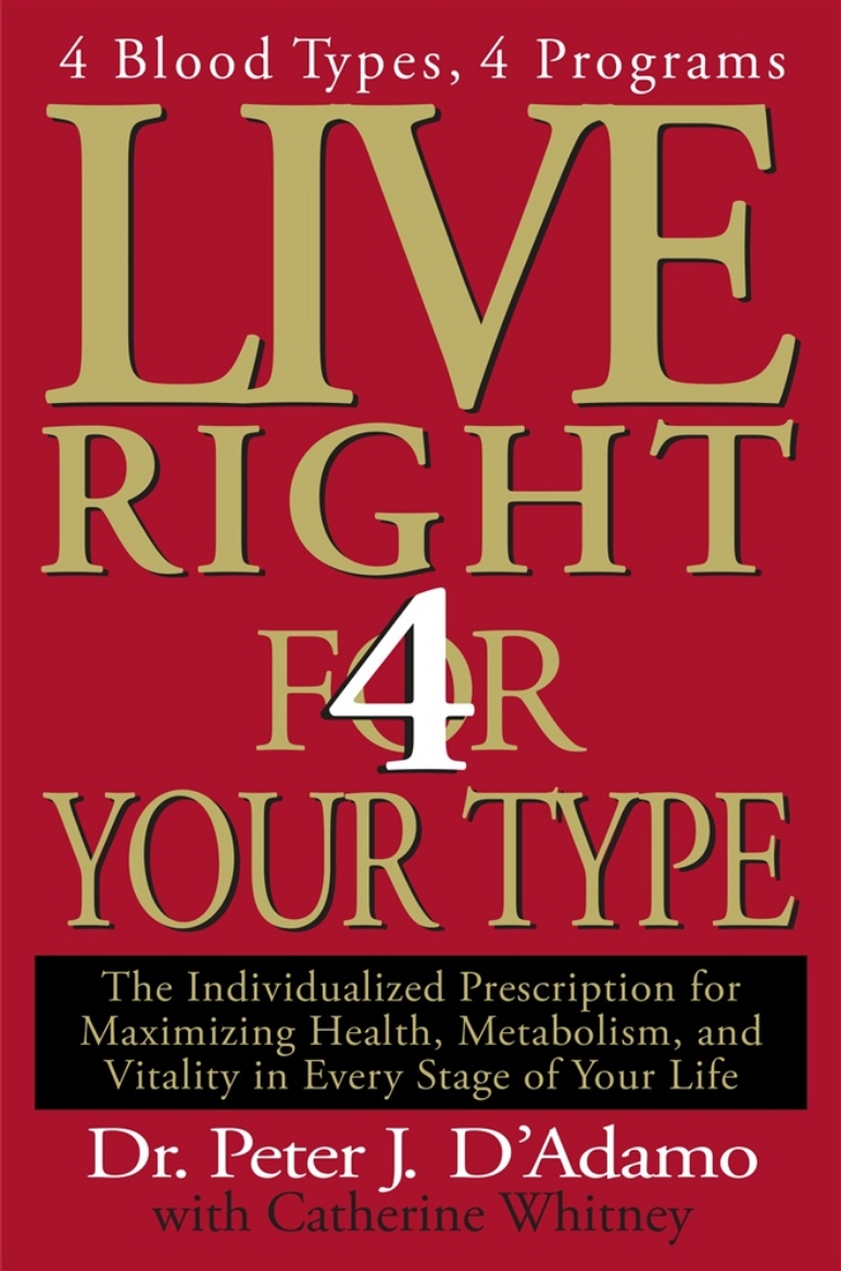 Picture of Live Right For Your Type: The Individualized Prescription Fo