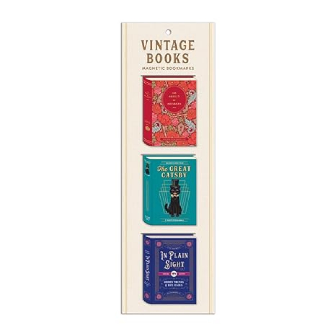 Picture of Vintage Books Shaped Magnetic Bookmarks