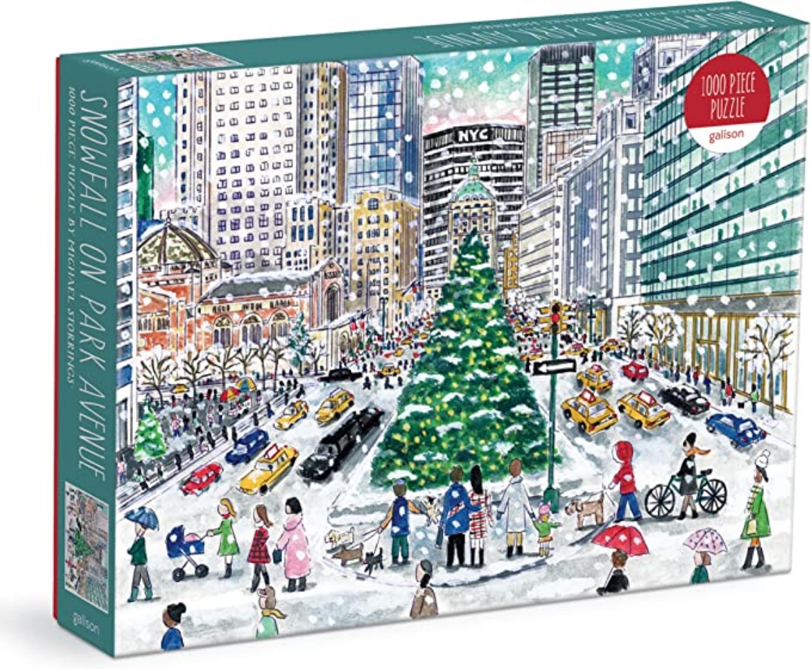 Picture of Michael Storrings Snowfall on Park Avenue 1000 Piece Puzzle