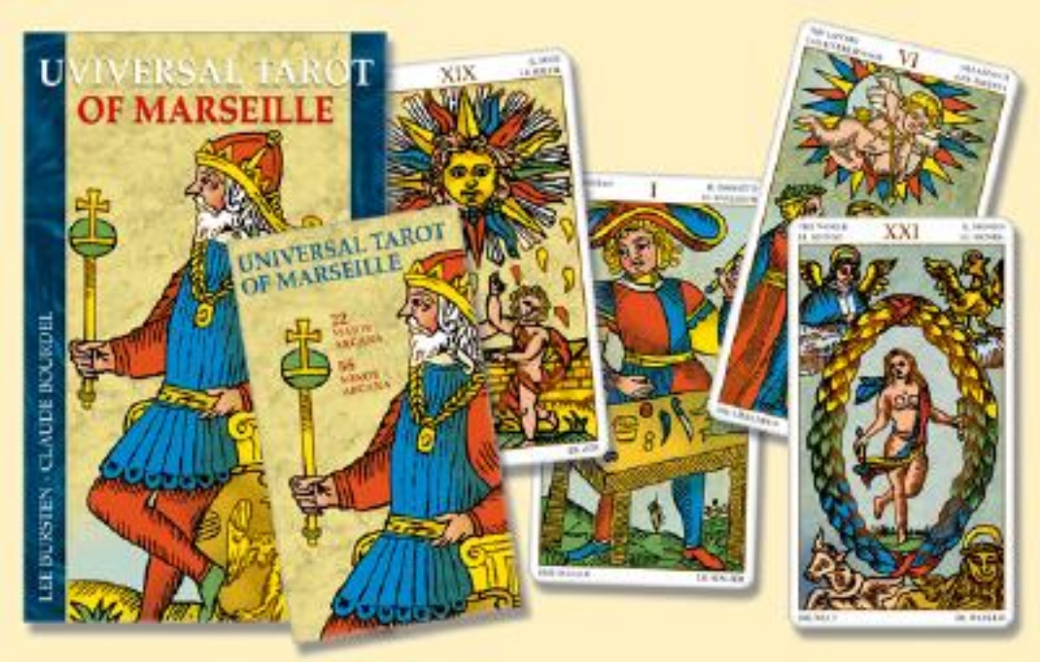 Picture of Universal Tarot of Marseille [With Book and Deck of Cards]