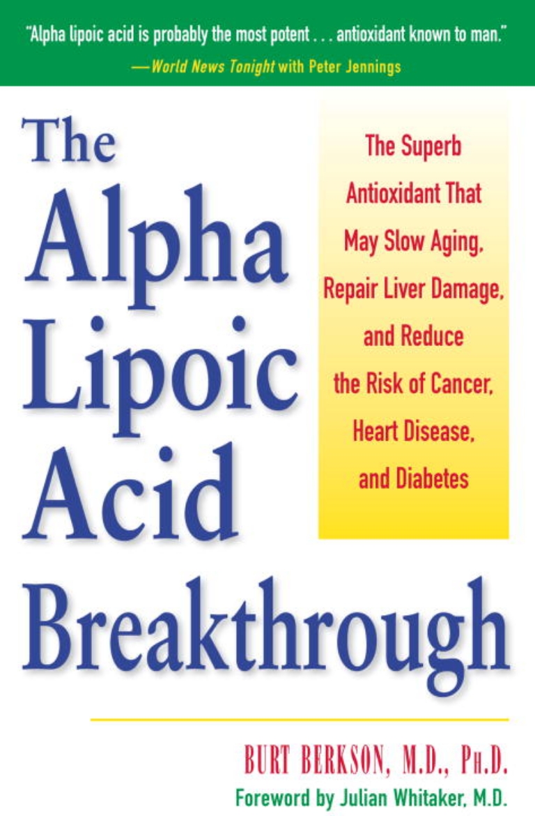 Picture of The Alpha Lipoic Acid Breakthrough