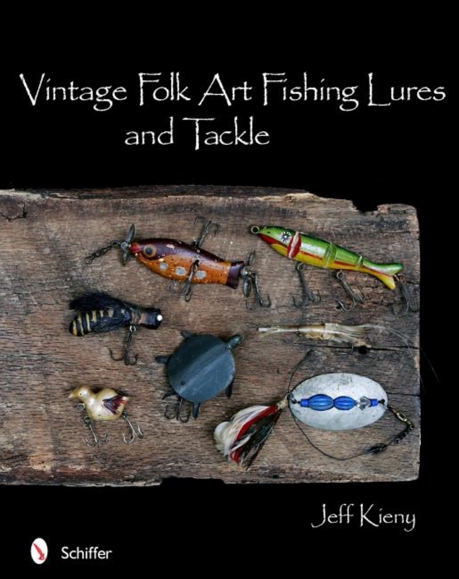 Picture of Vintage folk art fishing lures and tackle