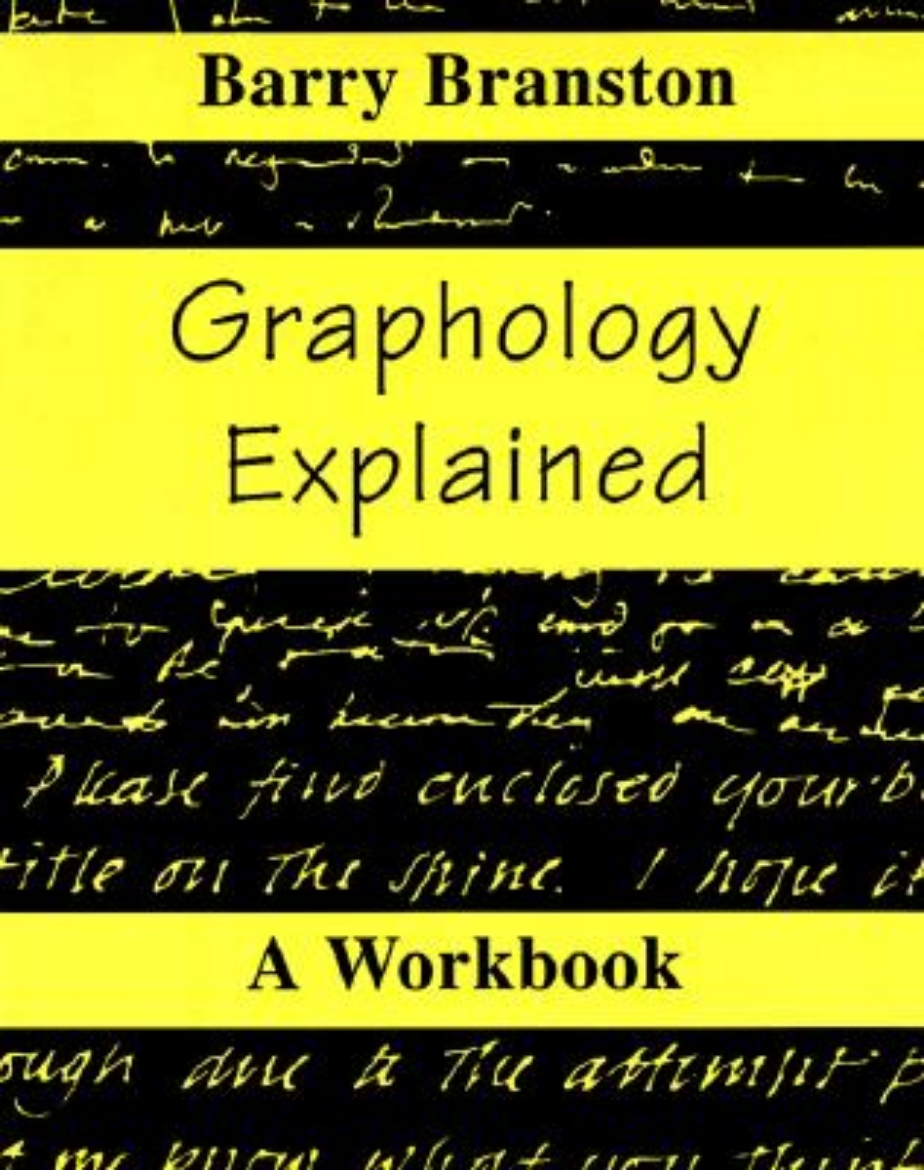 Picture of Graphology Explained: A Workbook