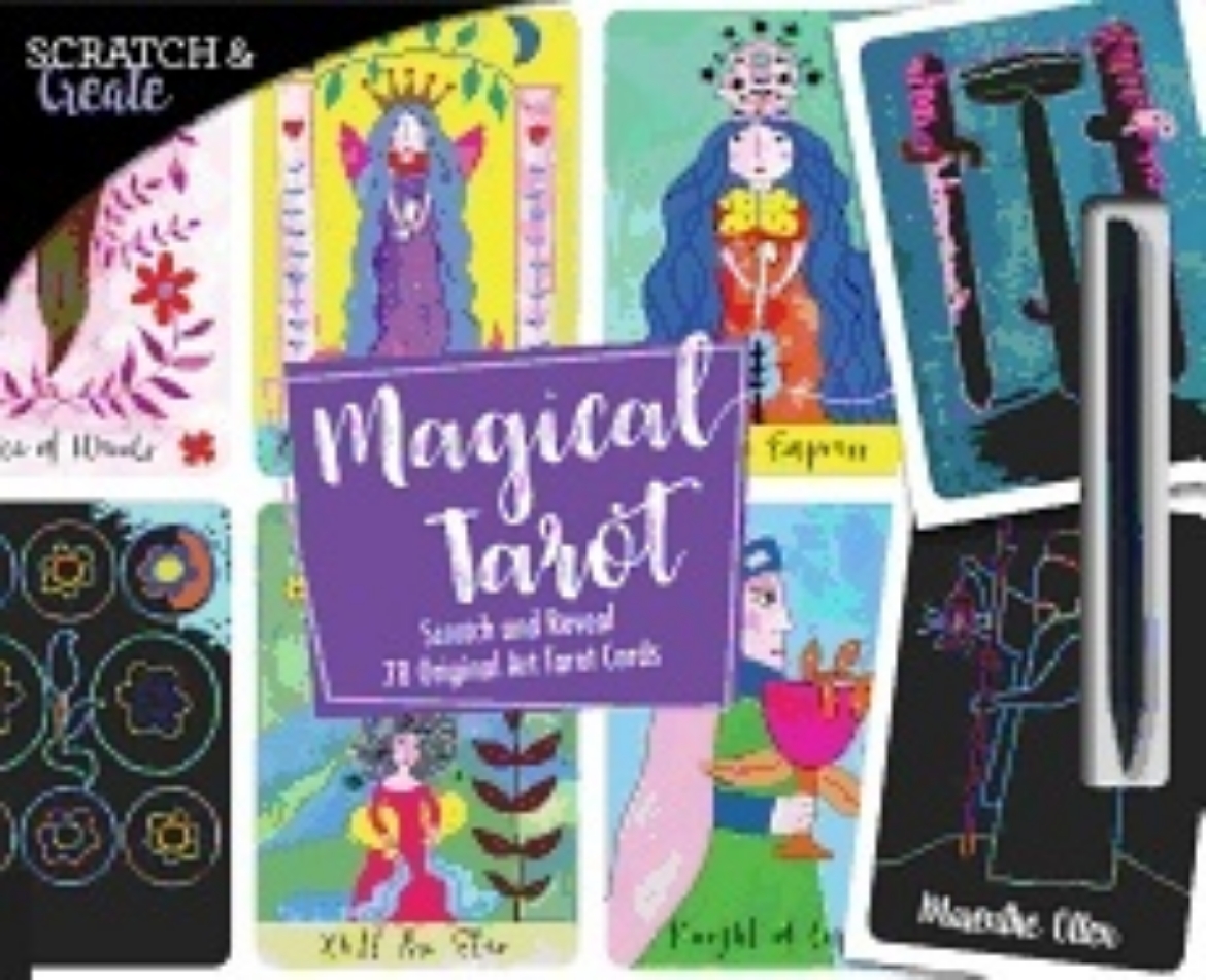 Picture of Scratch & create magical tarot - scratch and reveal 78 original art tarot c