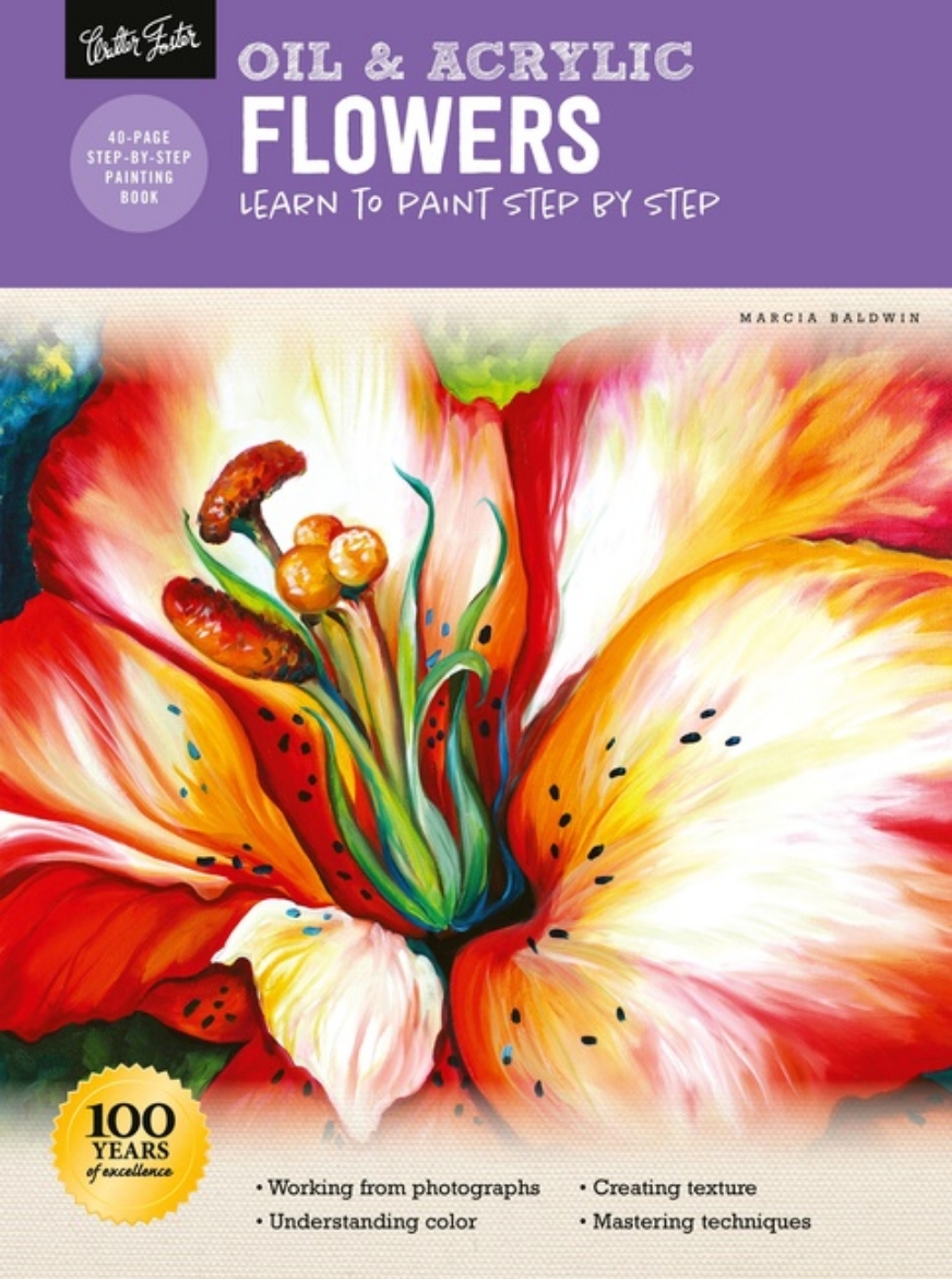 Picture of Oil & Acrylic: Flowers Learn to paint step by step