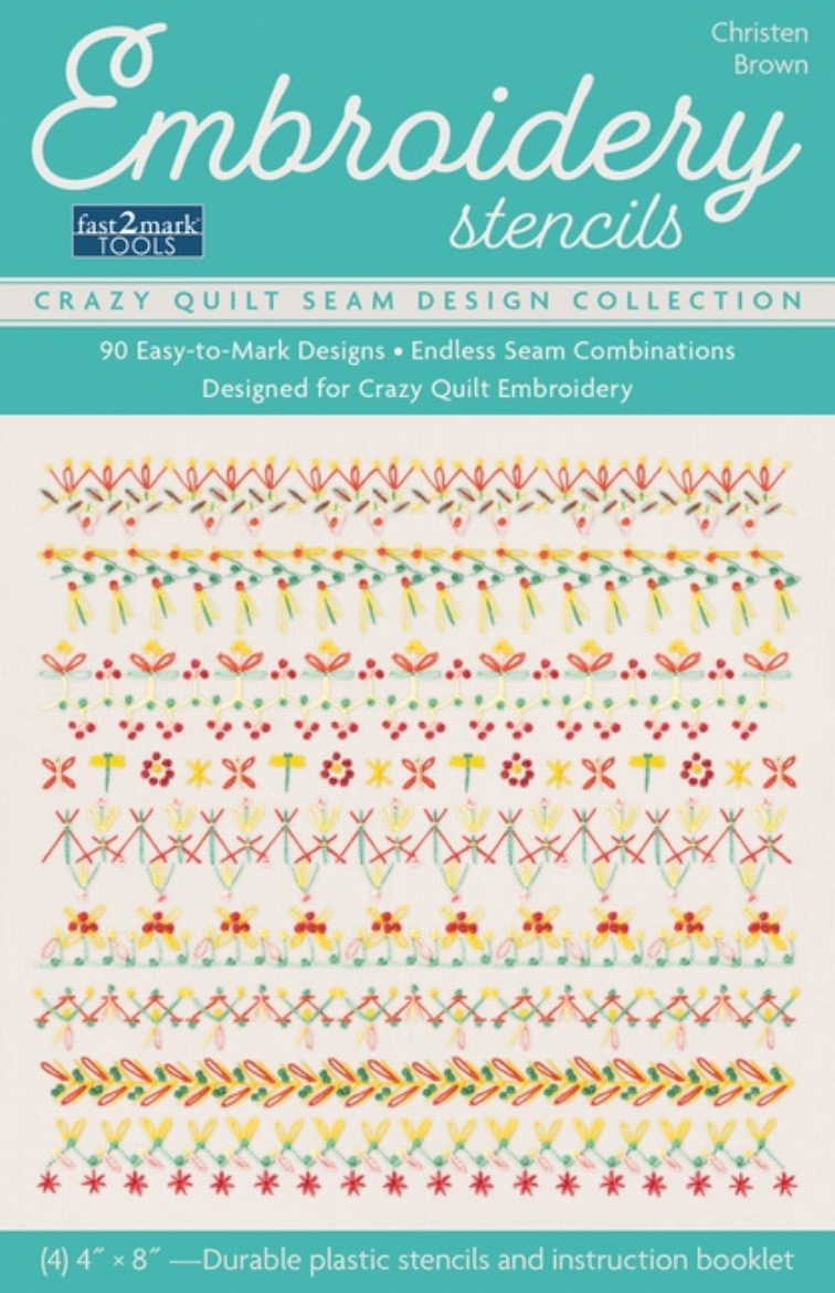 Picture of Embroidery Stencils, Crazy Quilt Seam Design Collection