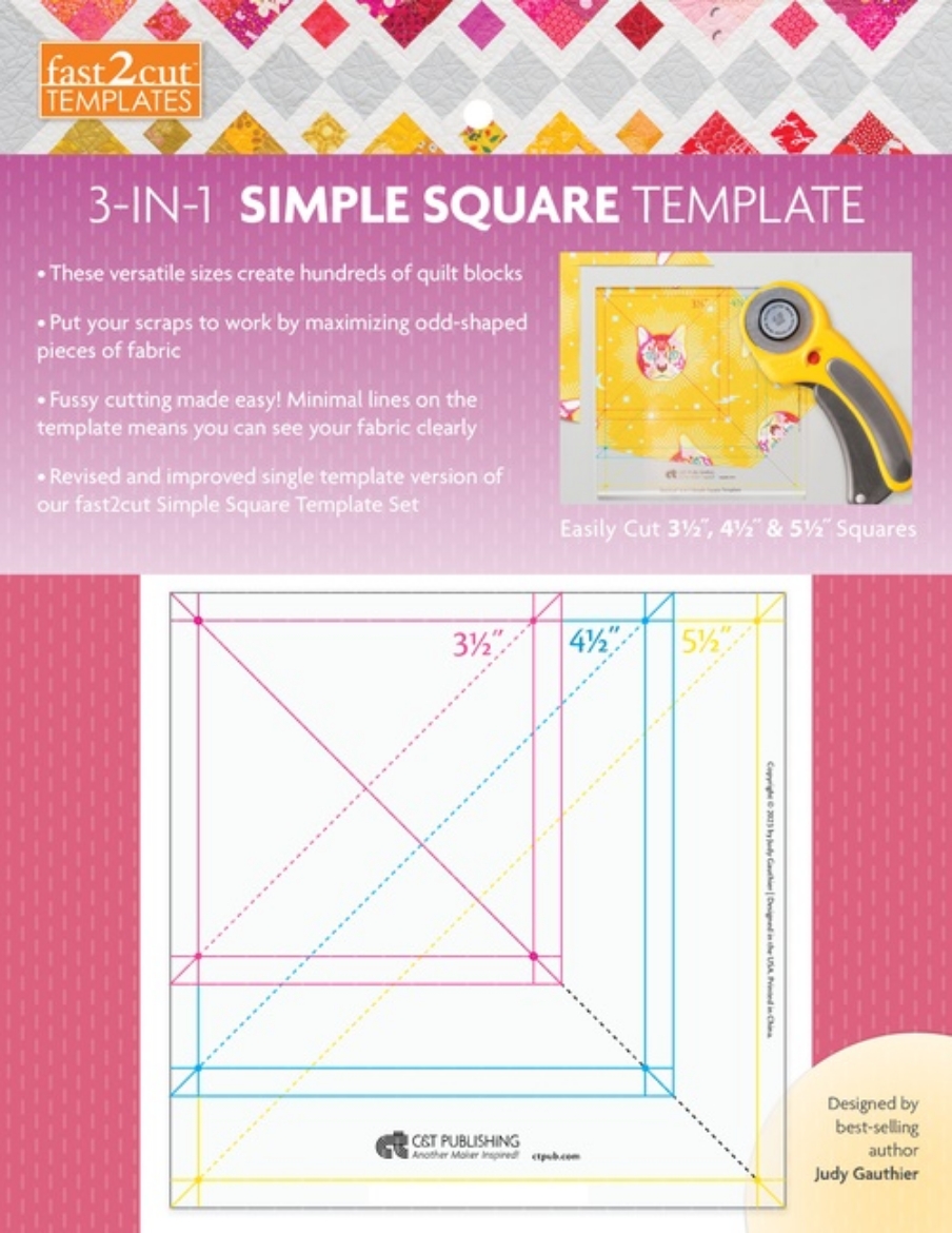 Picture of Fast2cut 3-In-1 Simple Square Template