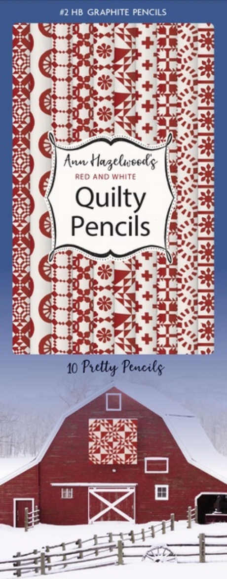 Picture of Ann Hazelwood’s Red  White Quilty Pencils