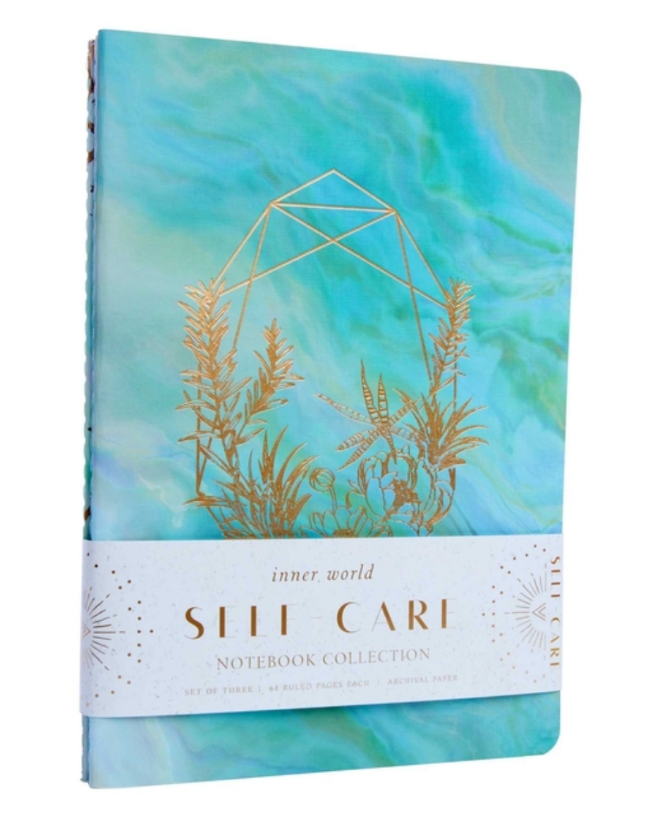 Picture of Self-Care Sewn Notebook Collection (Set of 3 Ruled Pages)