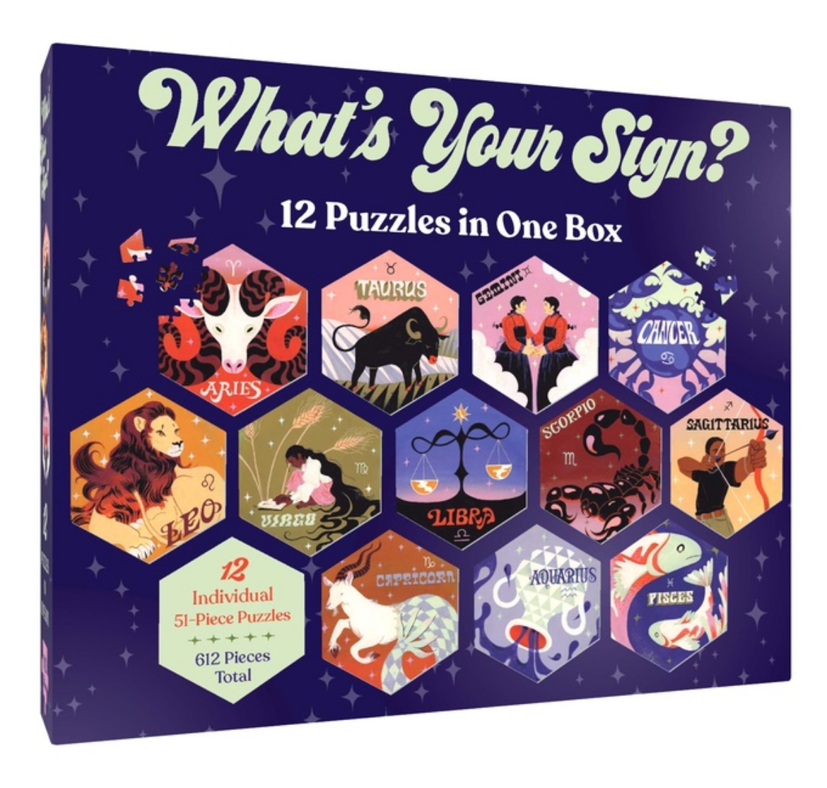 Picture of 12 Puzzles in One Box: What's Your Sign?