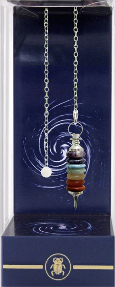 Picture of Deluxe Seven Rings of Chakras Pendulum