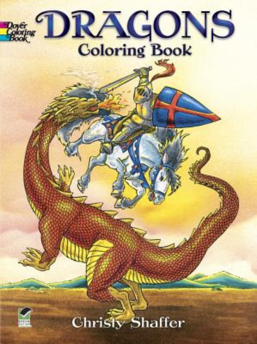 Picture of Dragons coloring book