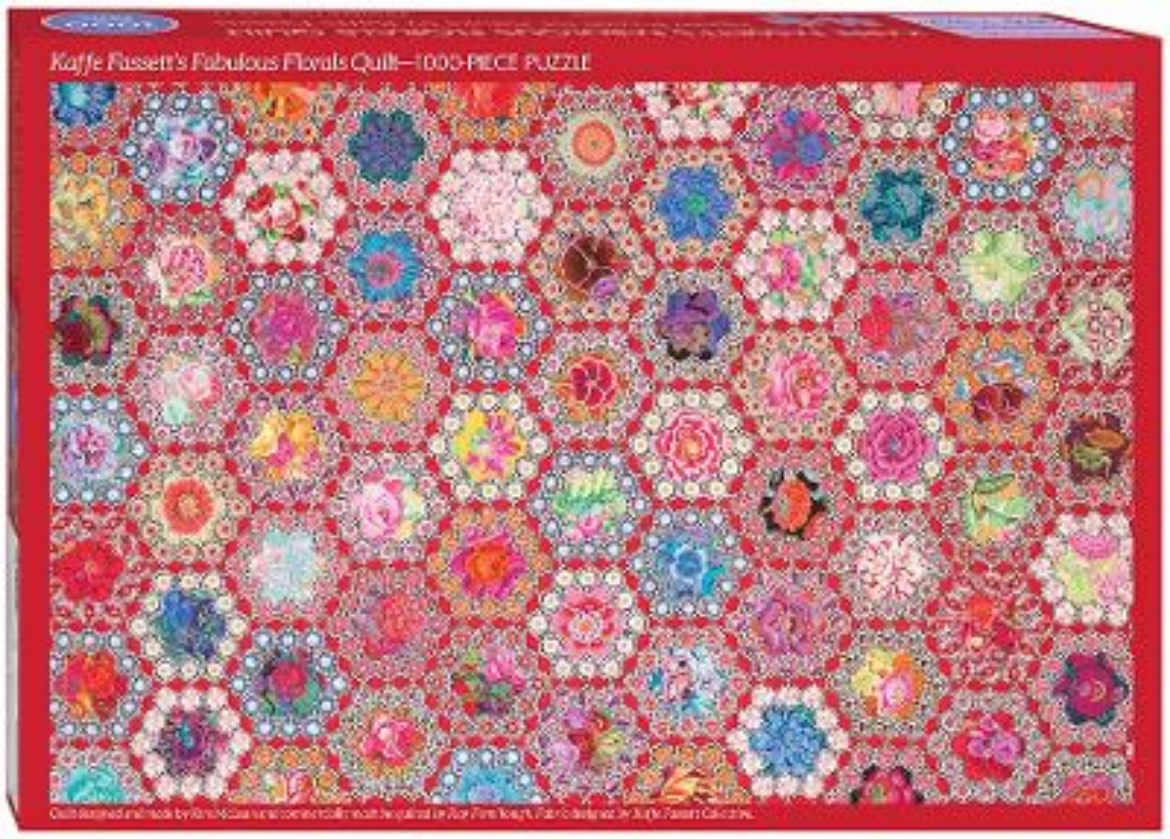 Picture of Kaffe Fassett's Fabulous Florals Quilt Jigsaw Puzzle : 1000 Pieces