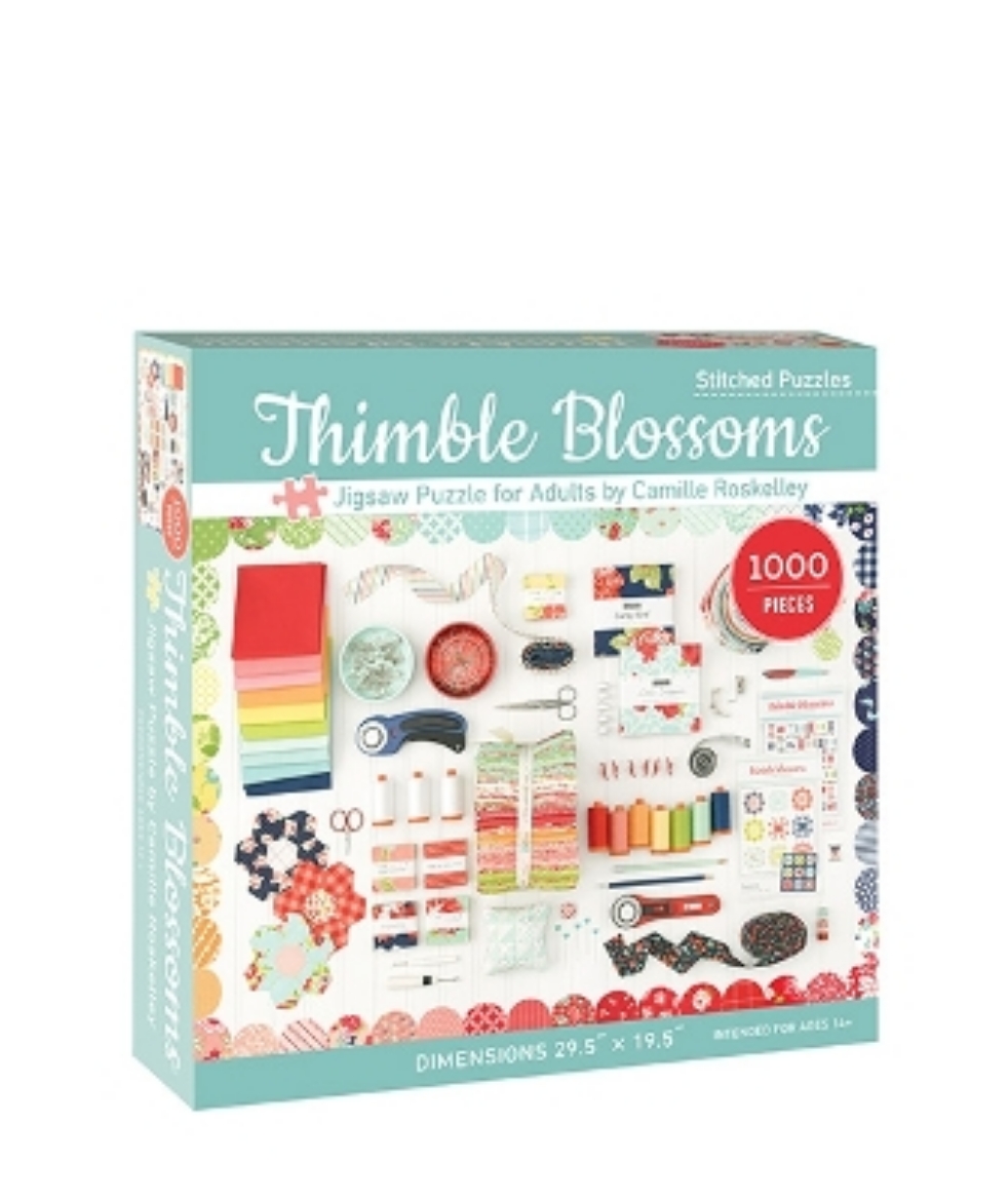 Picture of Thimble Blossoms Jigsaw Puzzle for Adults: 1000 Pieces, Dimensions 29.5  x 19.5