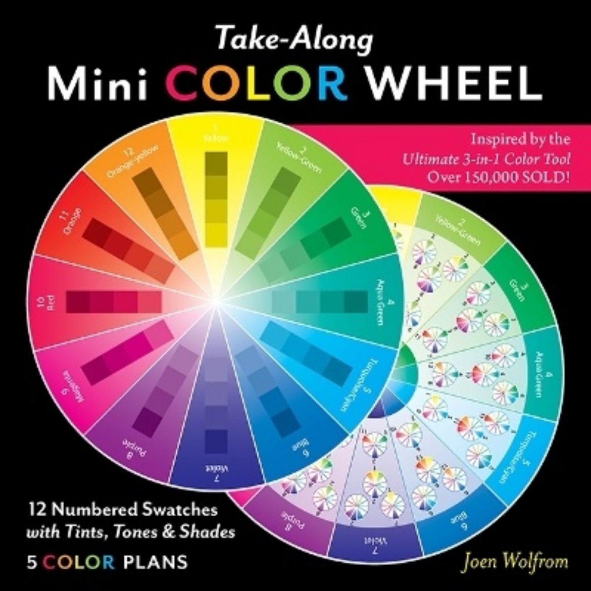 Picture of Take-Along Mini Color Wheel: 12 Numbered Swatches with Tints, Tones  Shades, 5 Color Plan