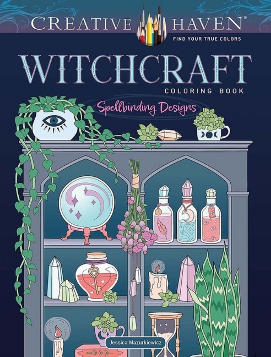 Picture of Witchcraft Coloring Book : Spellbinding Designs