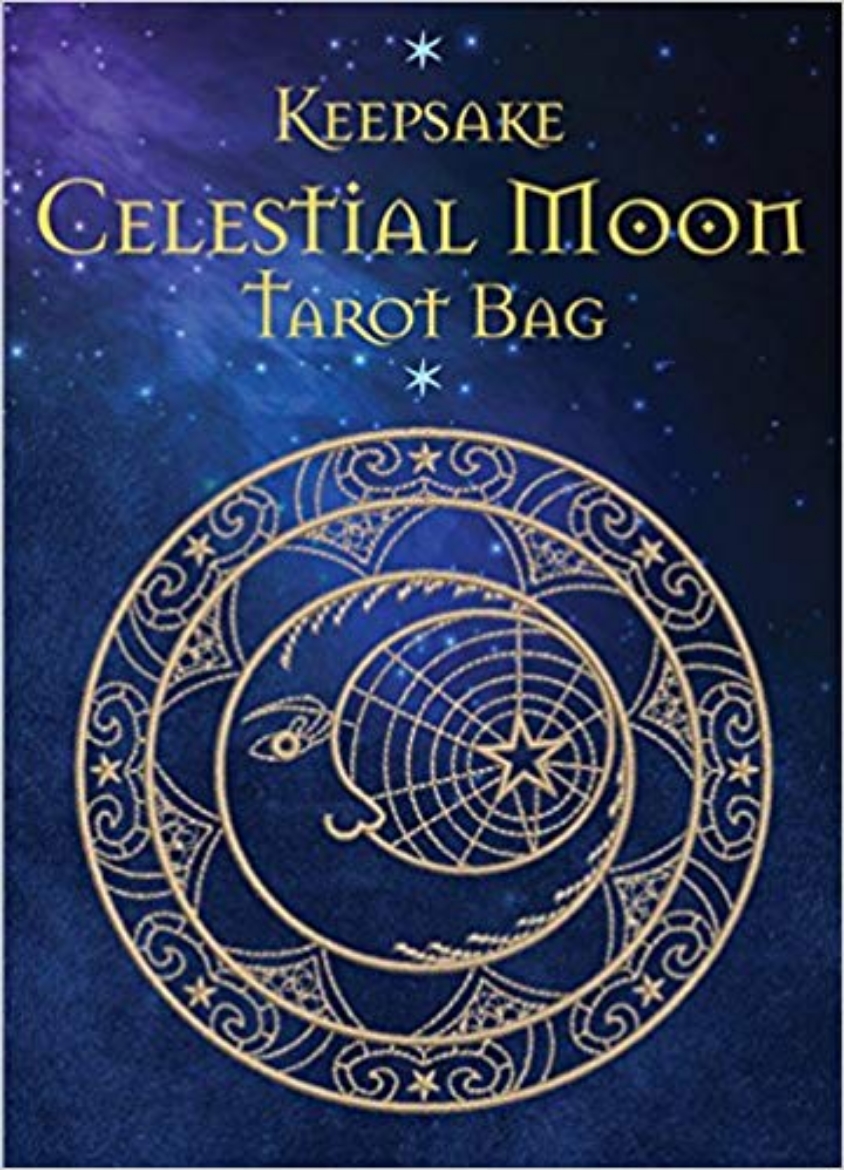 Picture of Celestial Moon Tarot Bag : Luxury Velvet Drawstring Tarot or