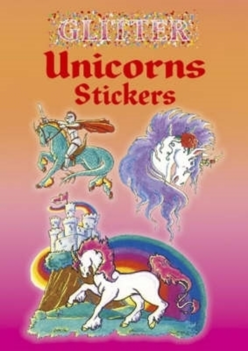 Picture of Glitter Unicorn Stickers (10 Full-Color Designs; Pocket-Size