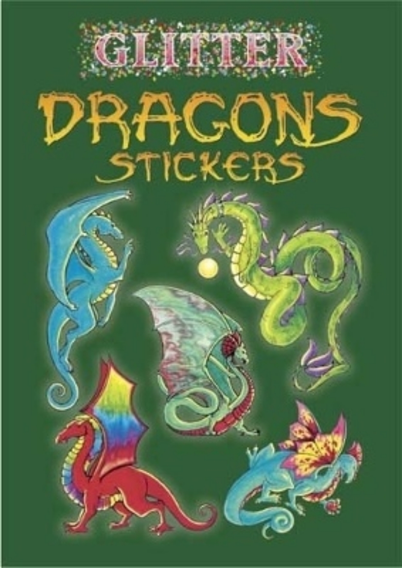 Picture of Glitter Dragons Stickers (11 Full-Color Stickers) (B) (Minim