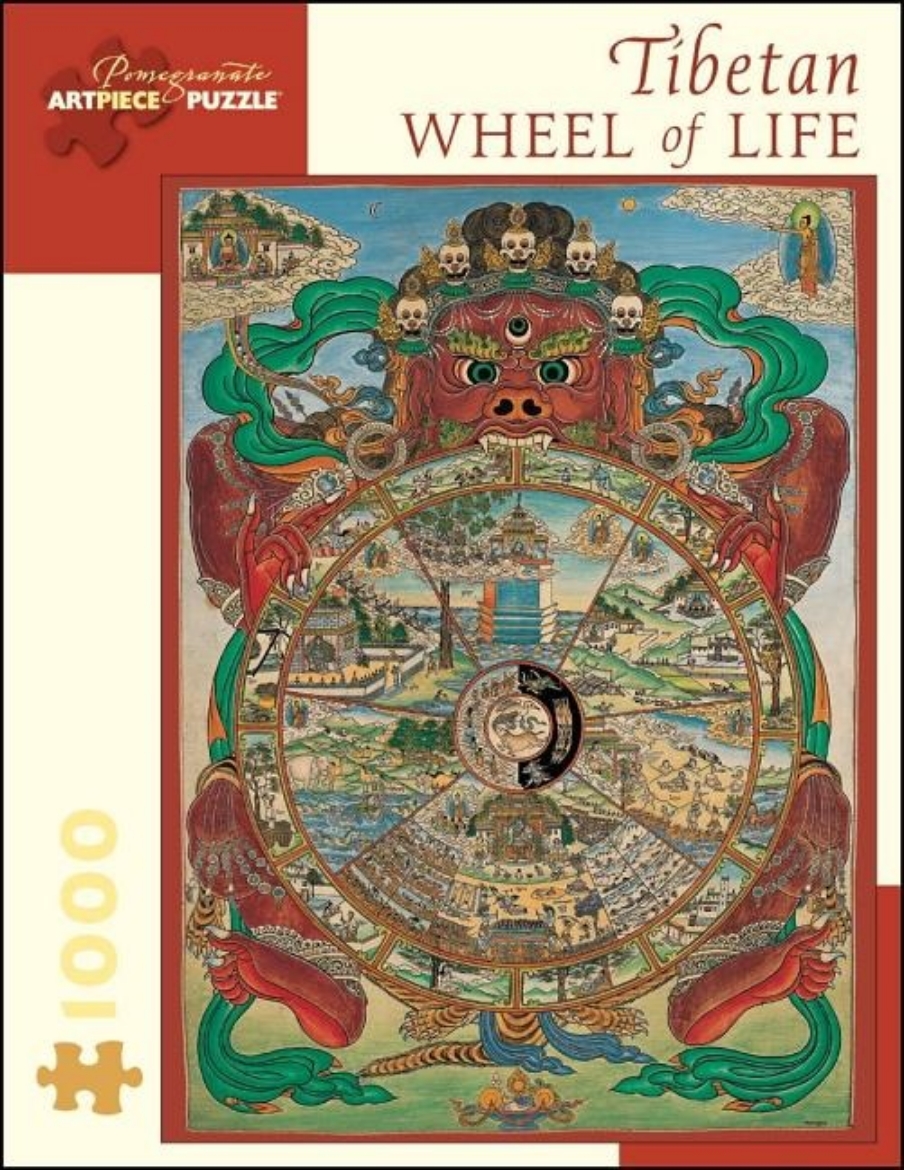 Picture of Puzzle, Tibetan Wheel Of Life (20" X 27"; 1,000 Pieces)