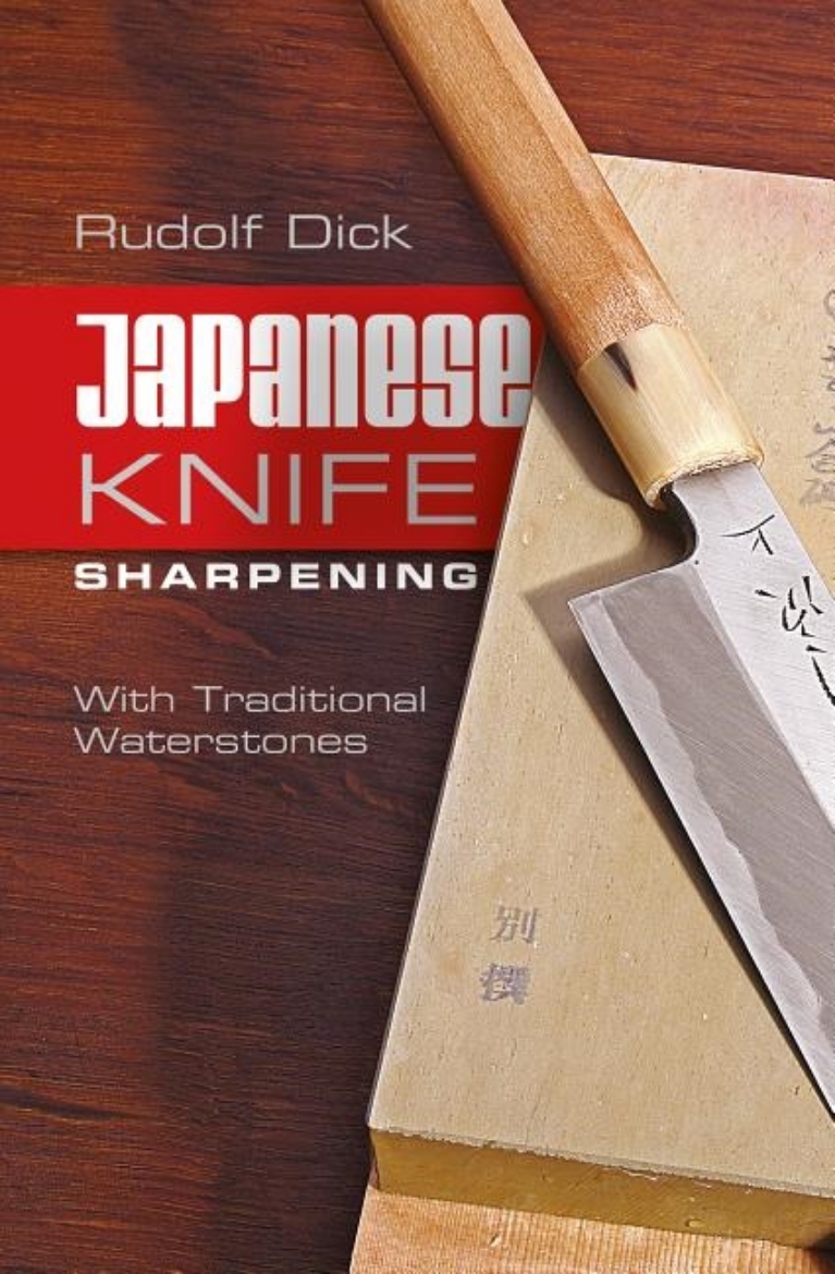 Picture of Japanese knife sharpening - with traditional waterstones