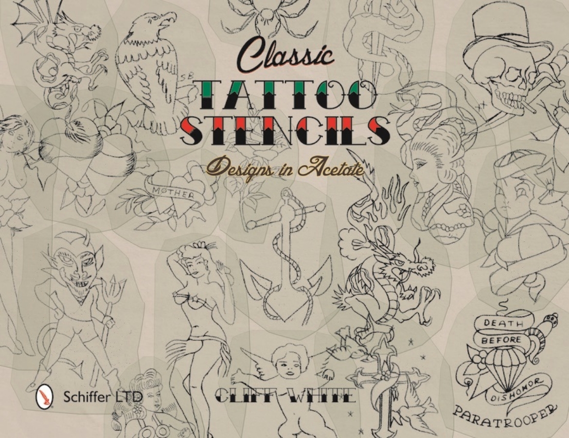 Picture of Classic tattoo stencils - designs in acetate