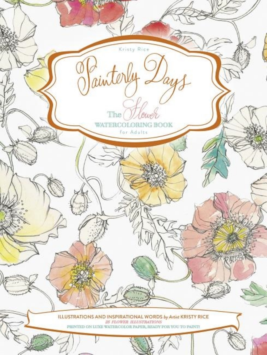 Picture of Painterly days - the flower watercoloring book for adults