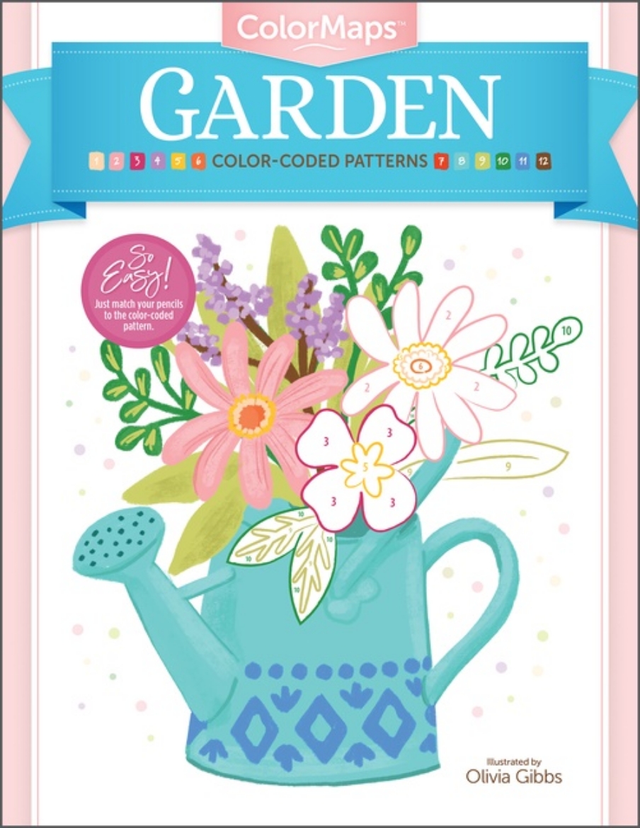 Picture of Colormaps: Garden : Color-Coded Patterns Adult Coloring Book