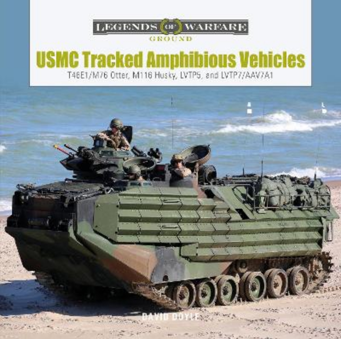 Picture of USMC Tracked Amphibious Vehicles: T46E1/M76 Otter, M116 Husky, LVTP5, and LVTP7/AAV7A1